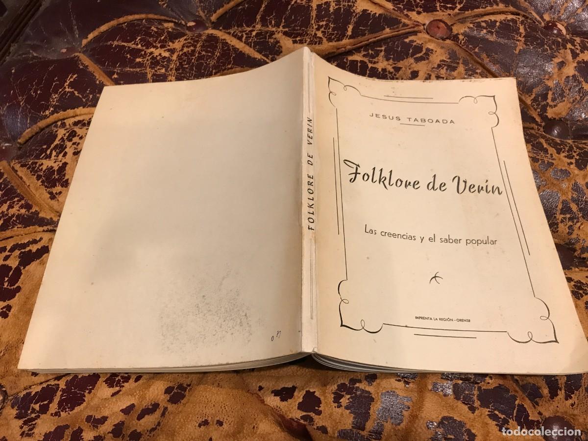 Libros de segunda mano: JES&Uacute;S TABOADA. FOLKLORE DE VER&Iacute;N. LAS CREENCIAS Y EL SABER POPULAR. 1961, ORENSE - Foto 1