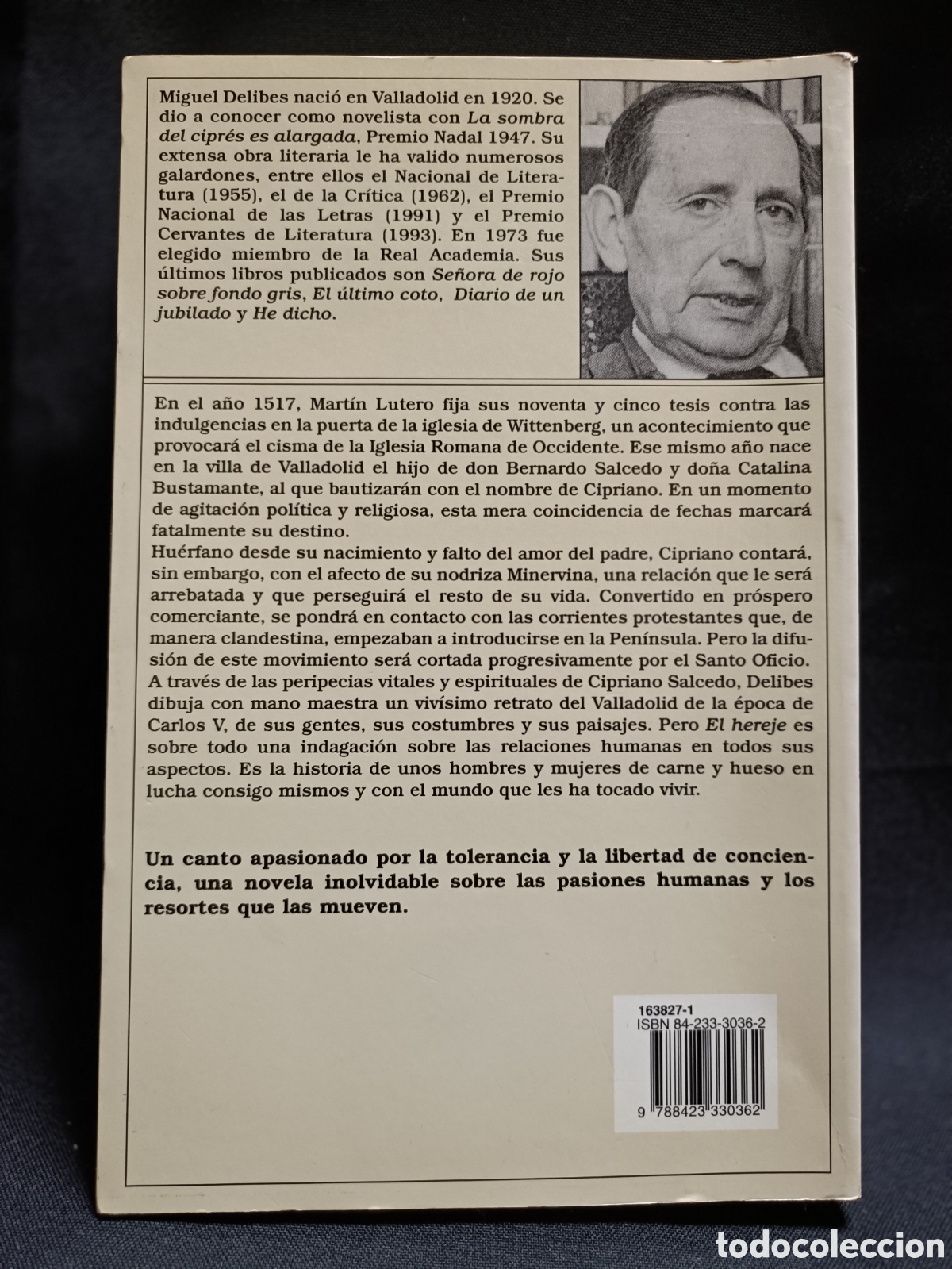 Libros de segunda mano: El hereje. Miguel Delibes - Foto 2