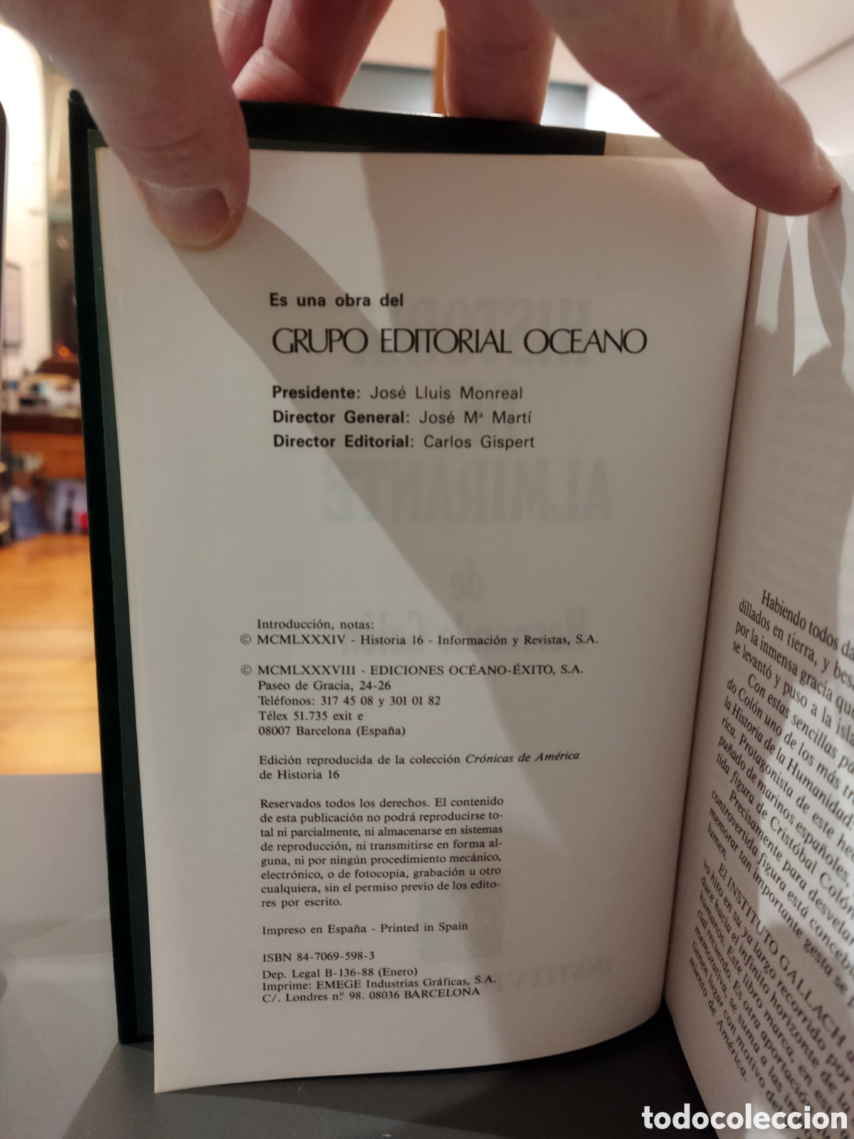 Libros de segunda mano: Historia del Almirante de Hernando Colon Instituto Gallach - Foto 5
