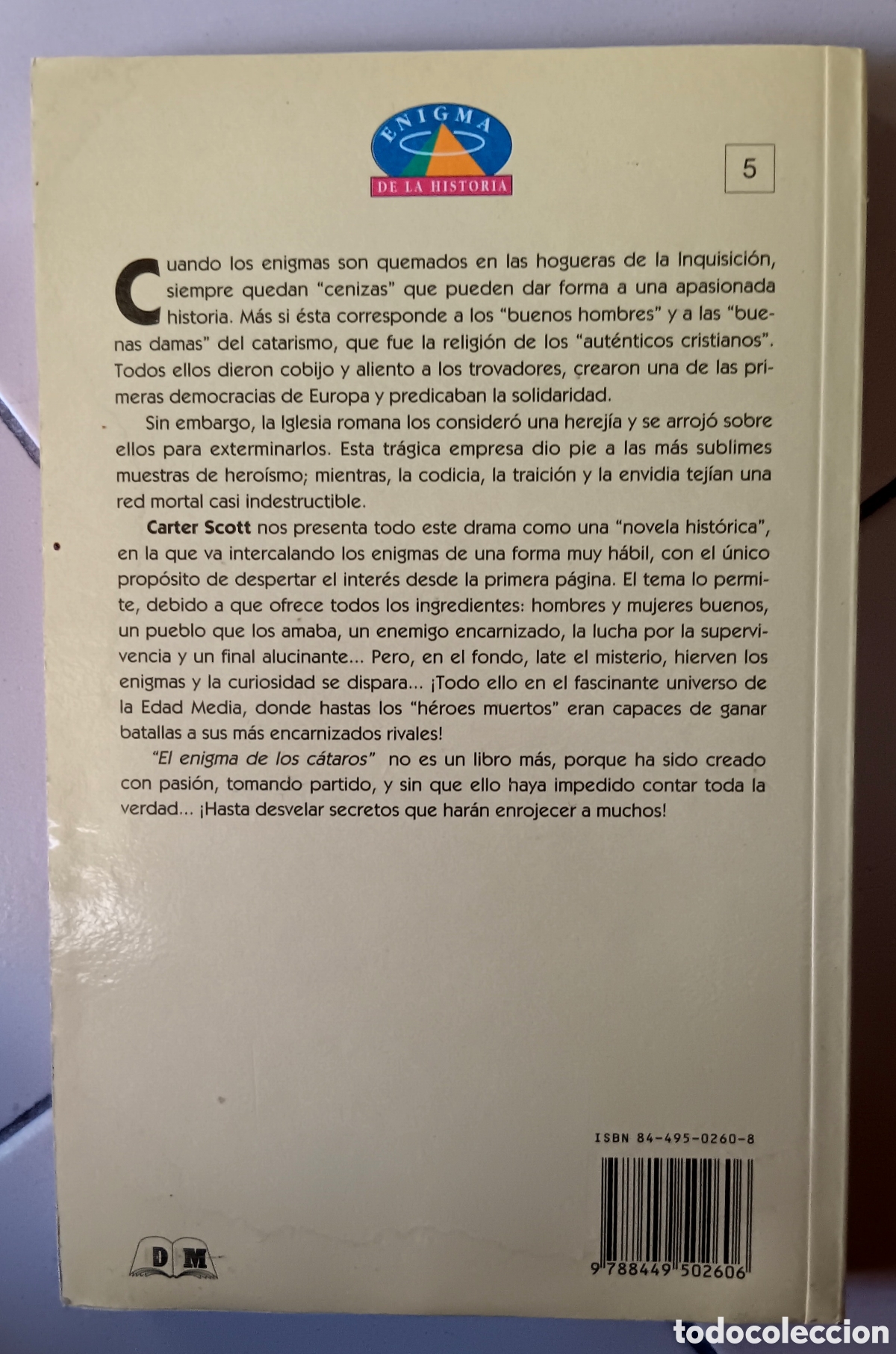 Libros de segunda mano: LIBROS GOYO ● LOS CATAROS ● CARTER SCOTT ● AA99 X0224 ● - Foto 2