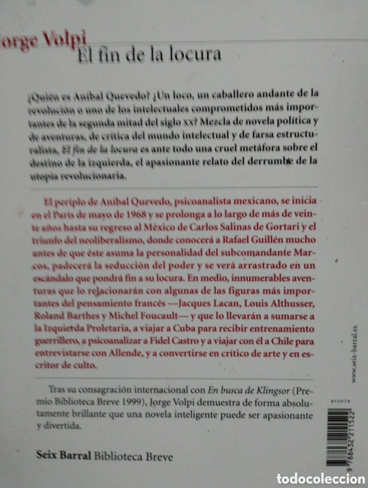 Libros de segunda mano: EL FIN DE LA LOCURA, JORGE VOLPI - Foto 2