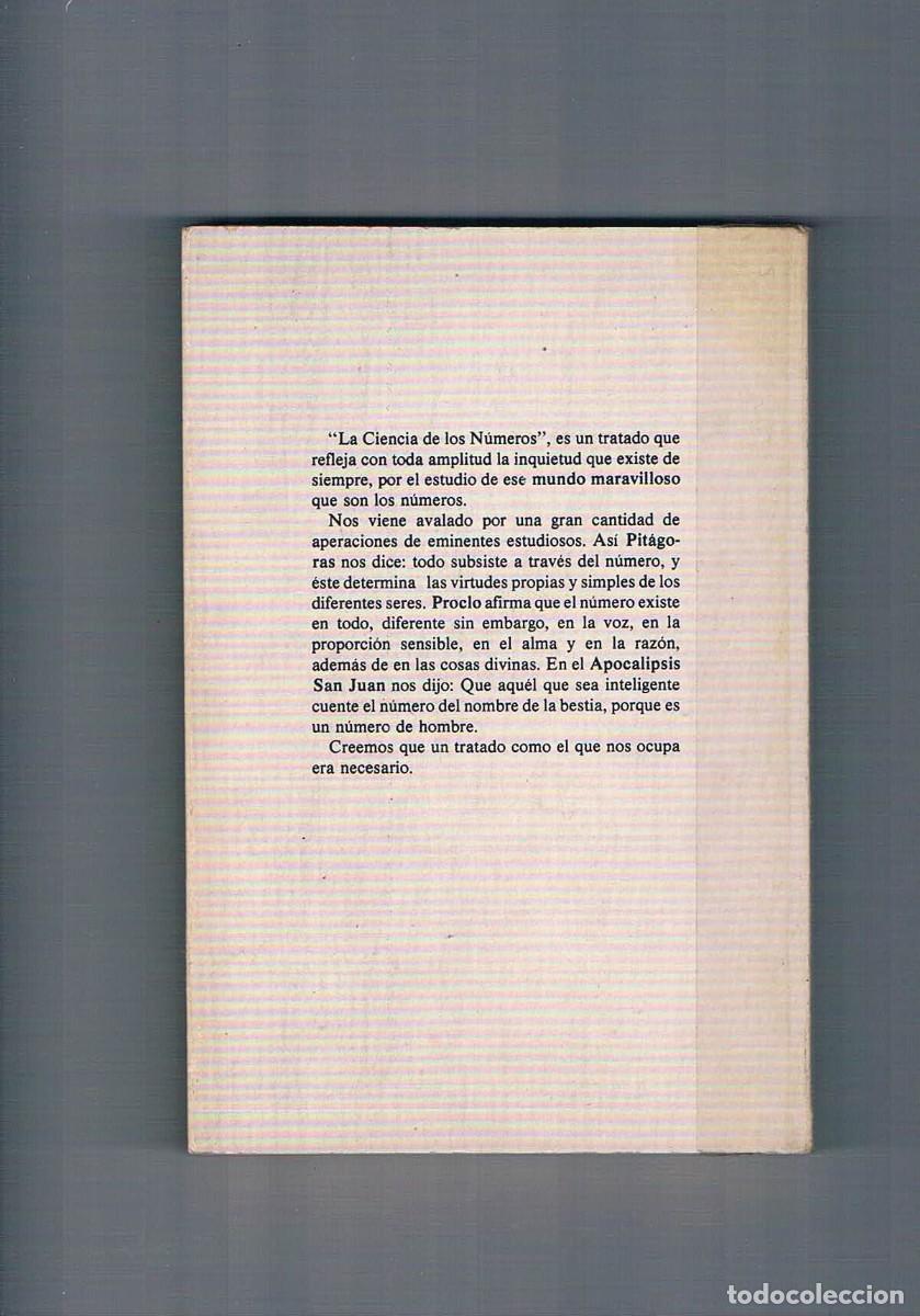 Libros de segunda mano: La ciencia de los numeros Papus Dr Encausse Editorial humanitas 1982 - Foto 2