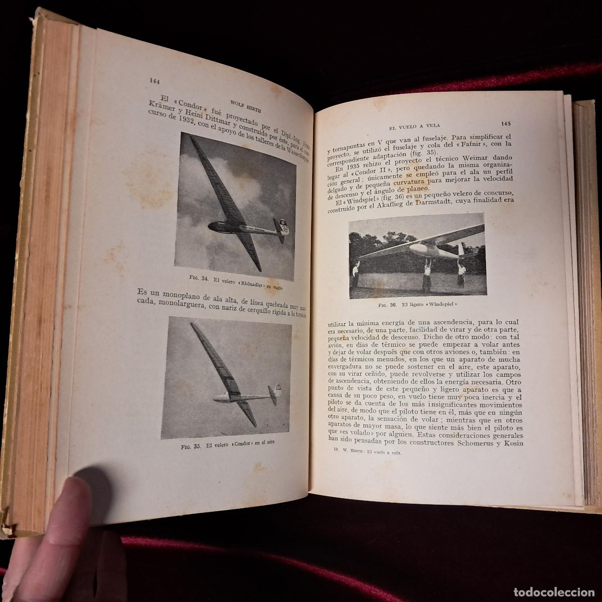 Libros de segunda mano: MANUAL DEL VUELO A VELA. Wolf Hirth. Ed. Labor 1942 - Foto 4