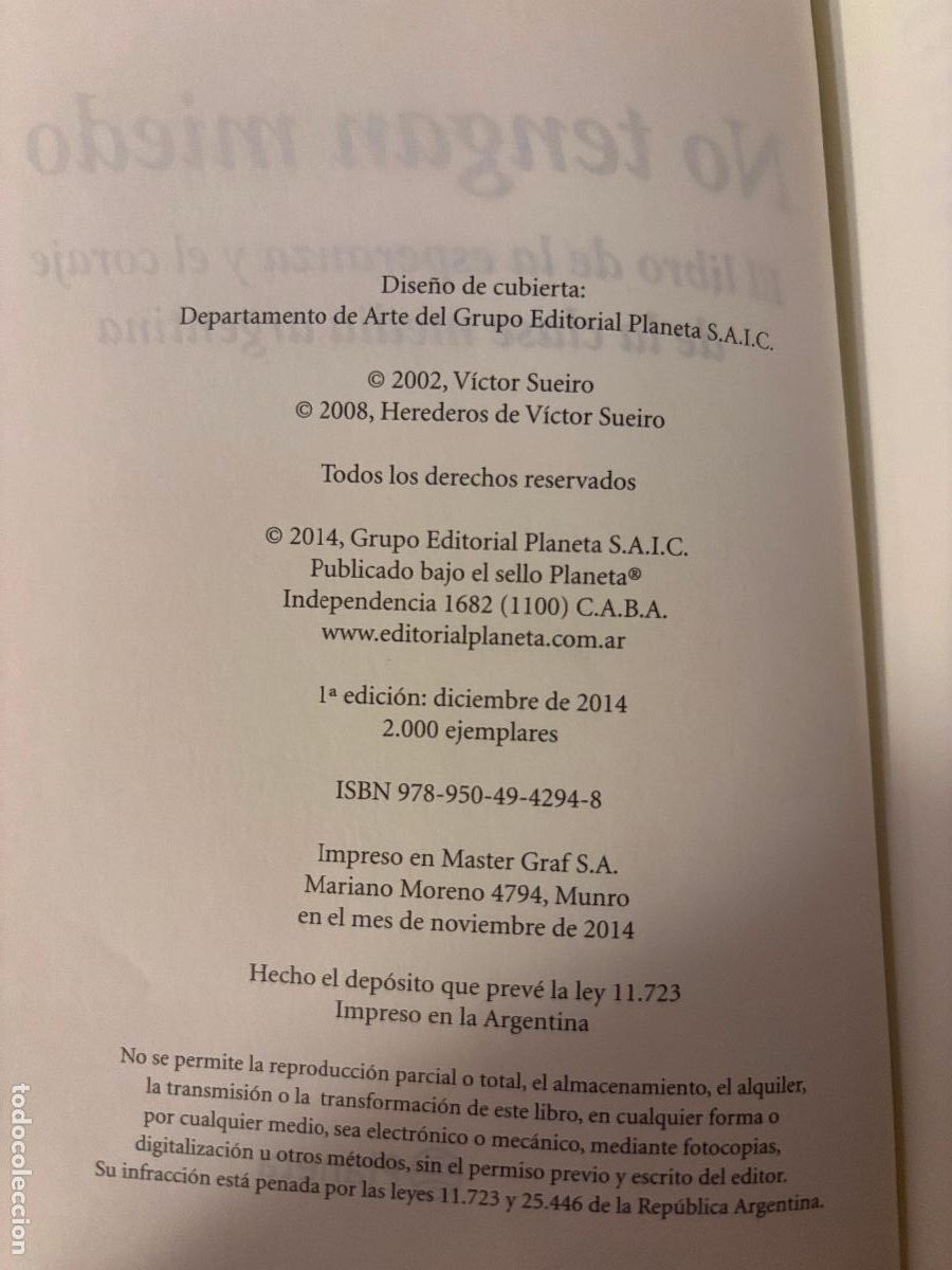Libros de segunda mano: No tengan miedo. V&iacute;ctor Sueiro. - Foto 3