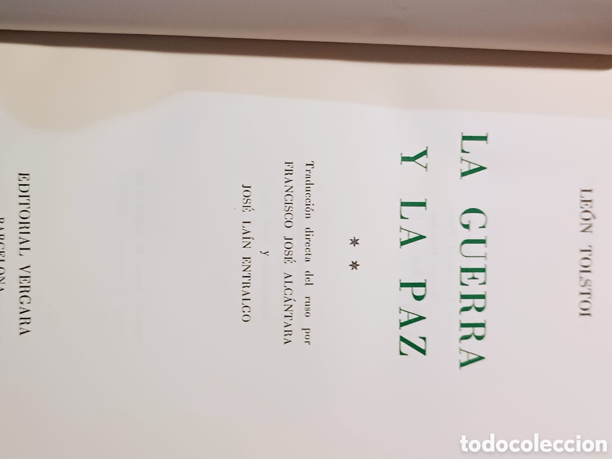 Libros de segunda mano: La Guerra y la Paz, Tolstoi - Foto 5