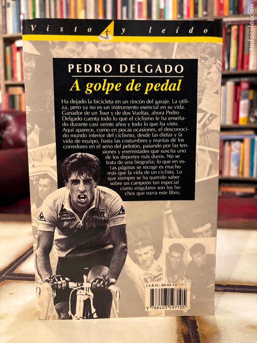 Libros de segunda mano: A golpe de pedal. Pedro Delgado. - Foto 2