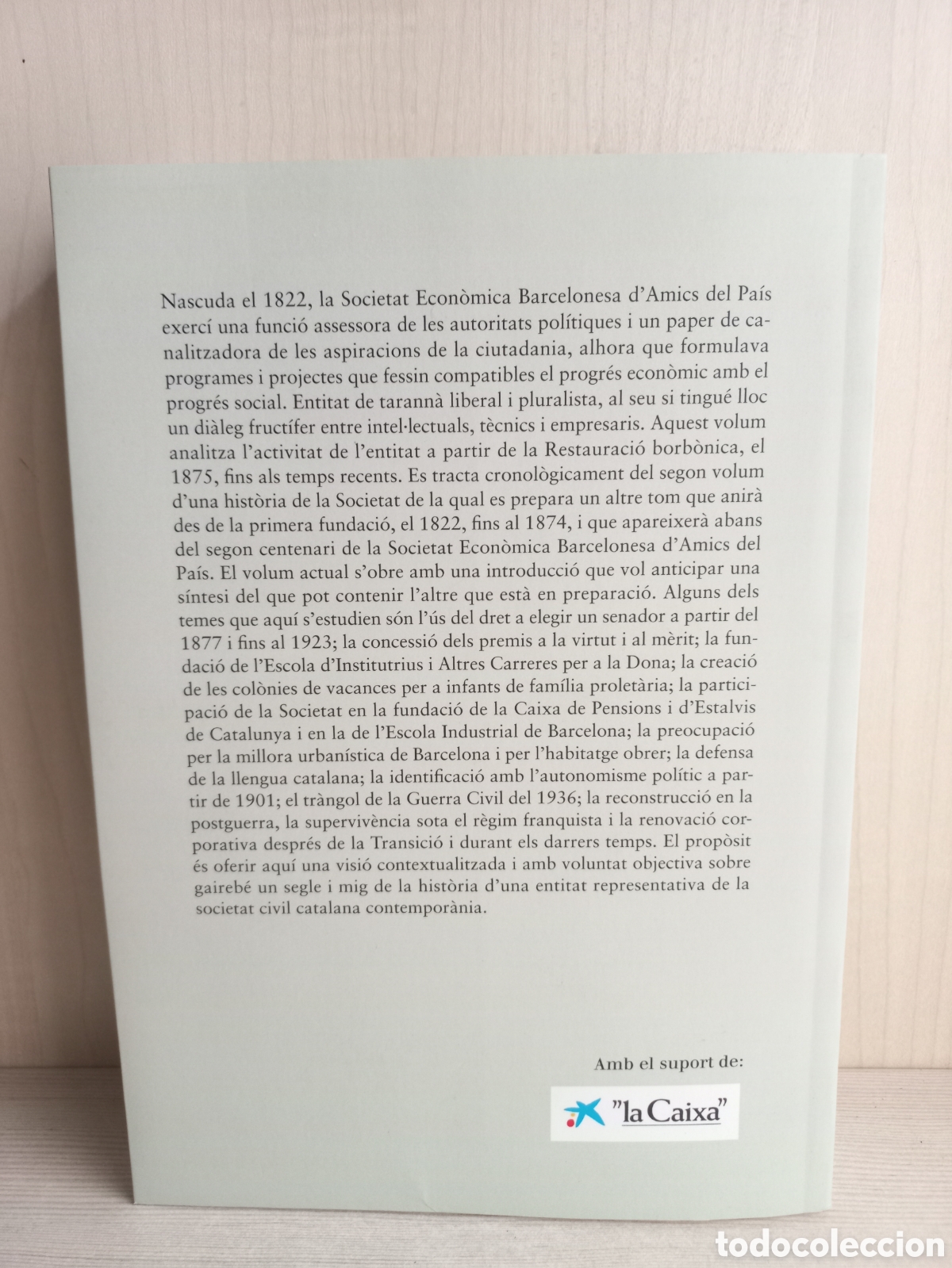 Libros de segunda mano: Comprom&iacute;s i Progr&eacute;s II. La societat econ&oacute;mica barcelonesa. Albert Balcells. Dedicatoria. Catal&aacute;n. - Foto 3