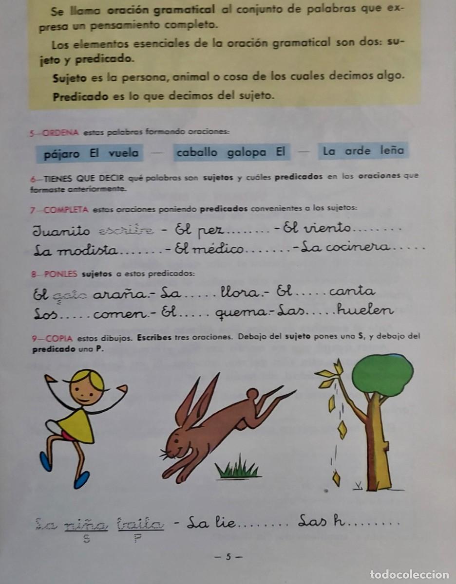 Libros de segunda mano: ANTIGUO LIBRO LENGUAJE CUADERNO DE 3&ordm; CURSO ( &Aacute;LVAREZ ) 1966 - Foto 3