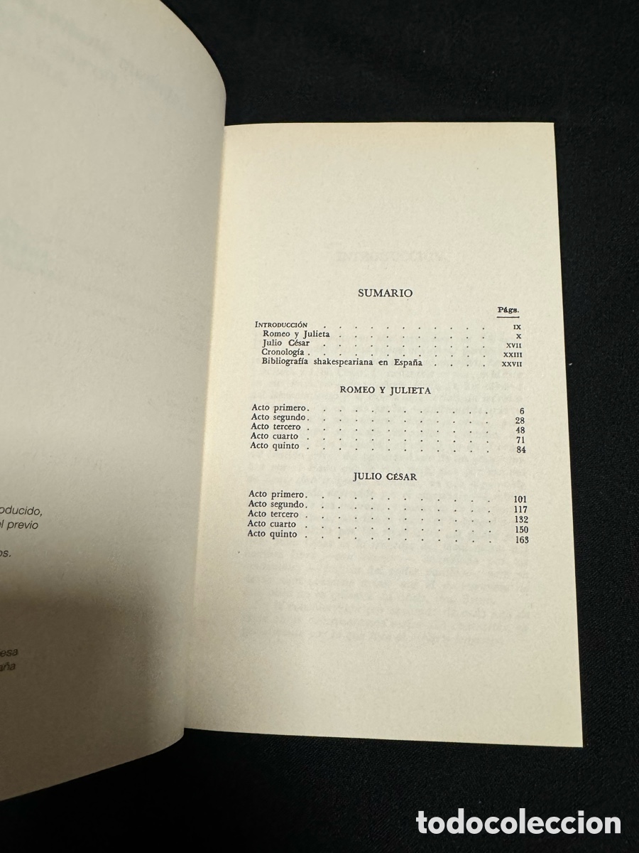 Libros de segunda mano: Romeo y Julieta . Julio C&eacute;sar. William Shakespeare - Foto 4