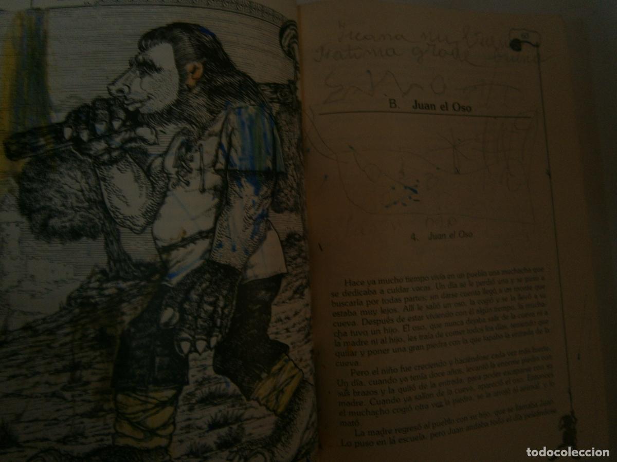 Libros de segunda mano: ANTIGUO LIBRO DE TEXTO - CUENTOS AL AMOR DE LA LUMBRE - Foto 3