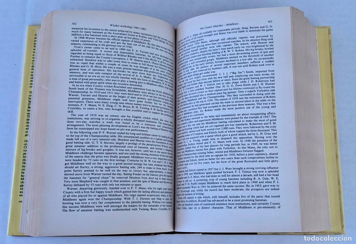 Libros de segunda mano: Wisden Anthology 1963 - 1982 Cricket, en ingl&eacute;s - Foto 3