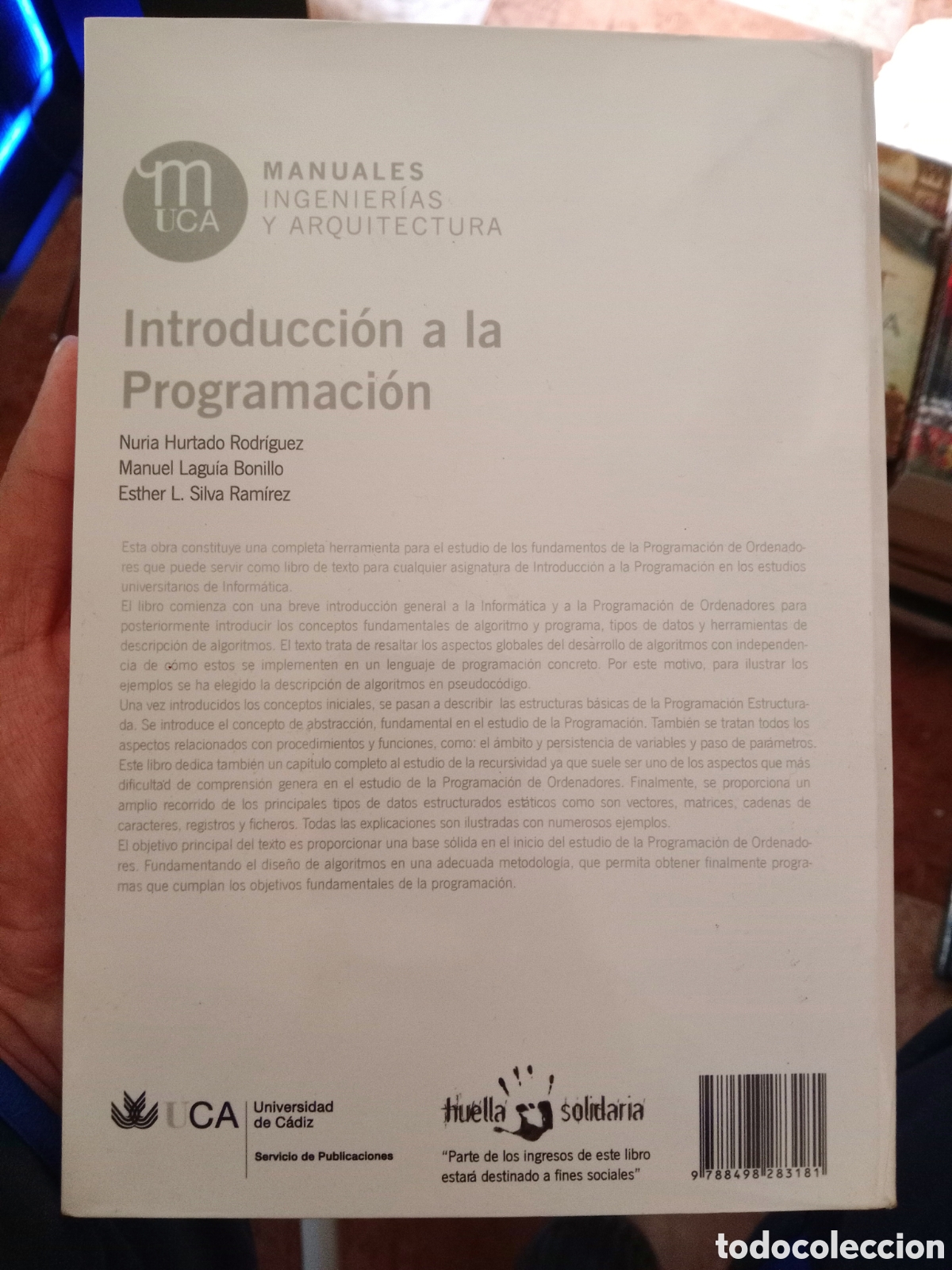 Libros de segunda mano: Introducci&oacute;n a la programaci&oacute;n -Inform&aacute;tica -UCA-Nuria Hurtado-Manuel Laguia-Esther L.Silva - Foto 2