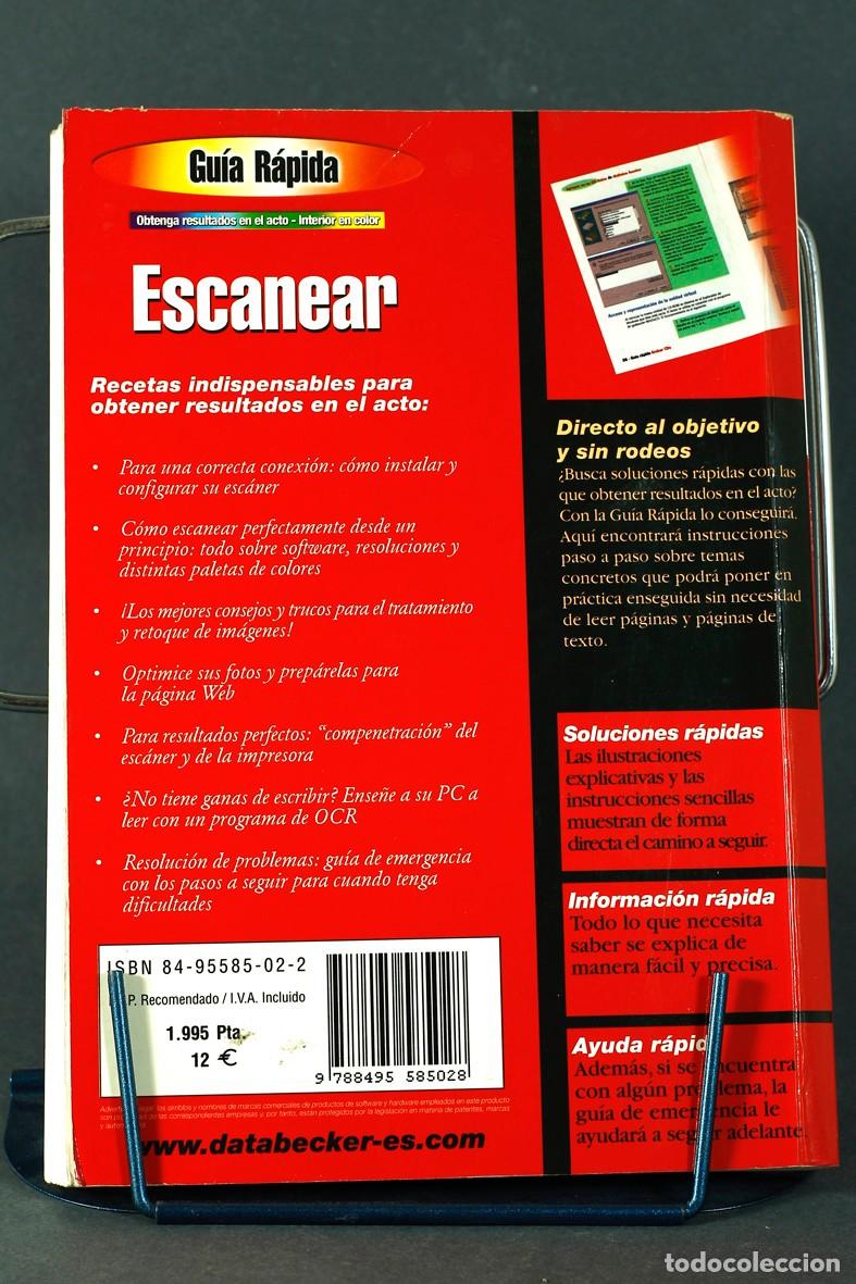 Libros de segunda mano: ESCANEAR. GU&Iacute;A R&Aacute;PIDA. MICHAEL GRADIAS. DATA BECKER, 1&ordf; EDICI&Oacute;N. 2000. - Foto 2