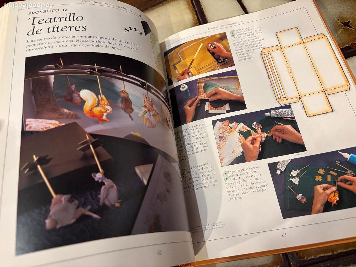 Libros de segunda mano: C&oacute;mo hacer regalos y objetos de papel. Gillian Souter. - Foto 6