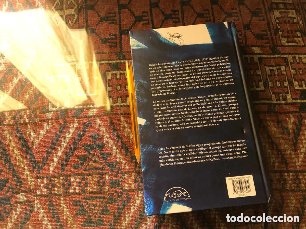 Libros de segunda mano: Cuentos completos. Fran Kafka. P&aacute;ginas de espuma - Foto 3