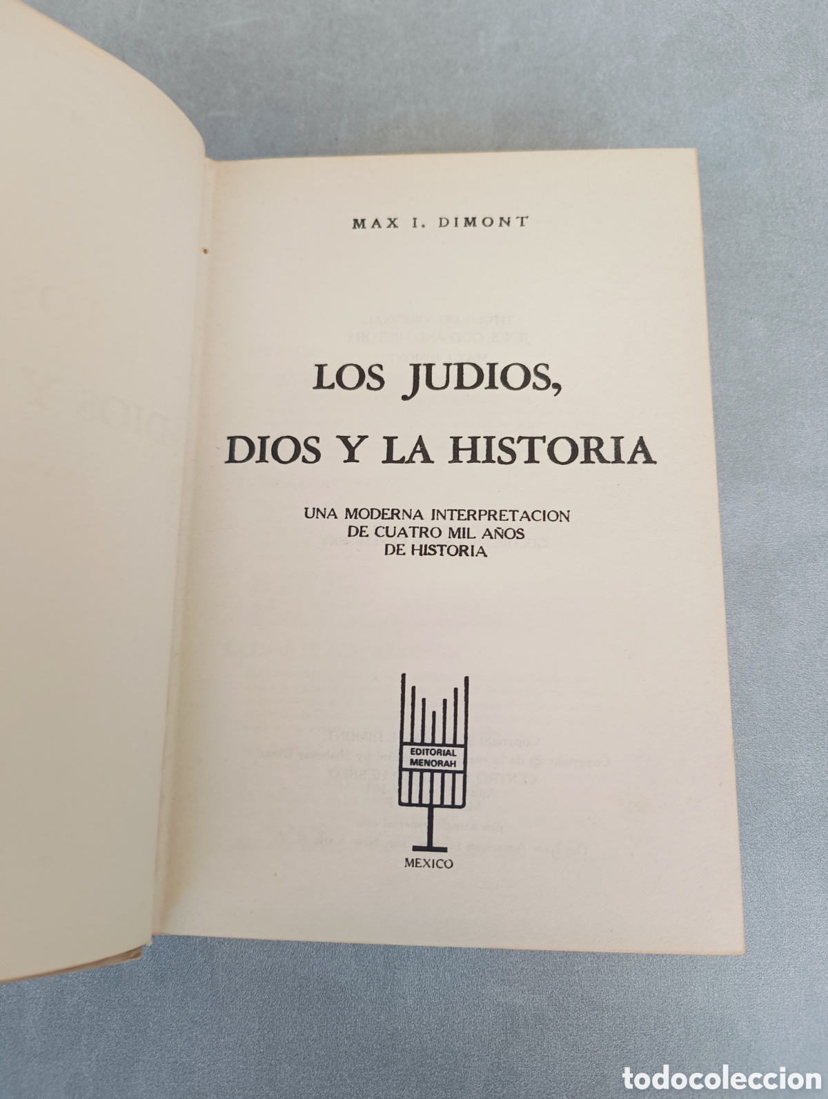 Libros de segunda mano: Los jud&iacute;os y la historia. Max I. Dimont. - Foto 3