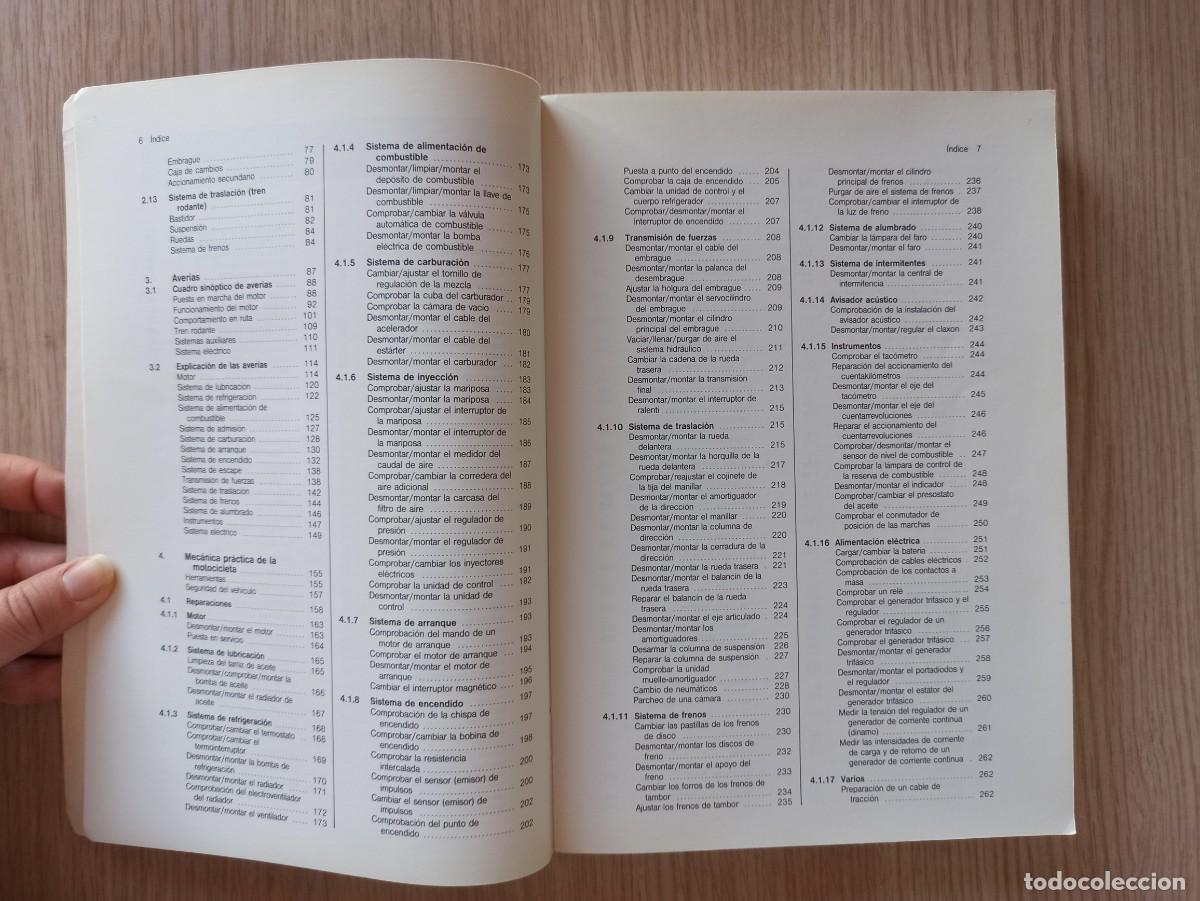 Libros de segunda mano: &rdquo;Manual practico de la motocicleta2 de H. Riedl (Ed. CEAC) a&ntilde;o 1998 - Foto 5