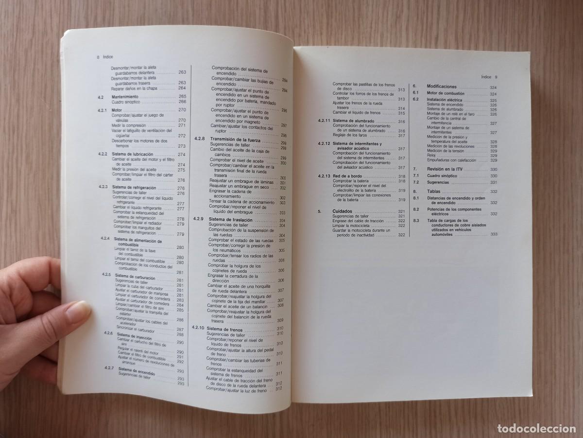 Libros de segunda mano: &rdquo;Manual practico de la motocicleta2 de H. Riedl (Ed. CEAC) a&ntilde;o 1998 - Foto 6