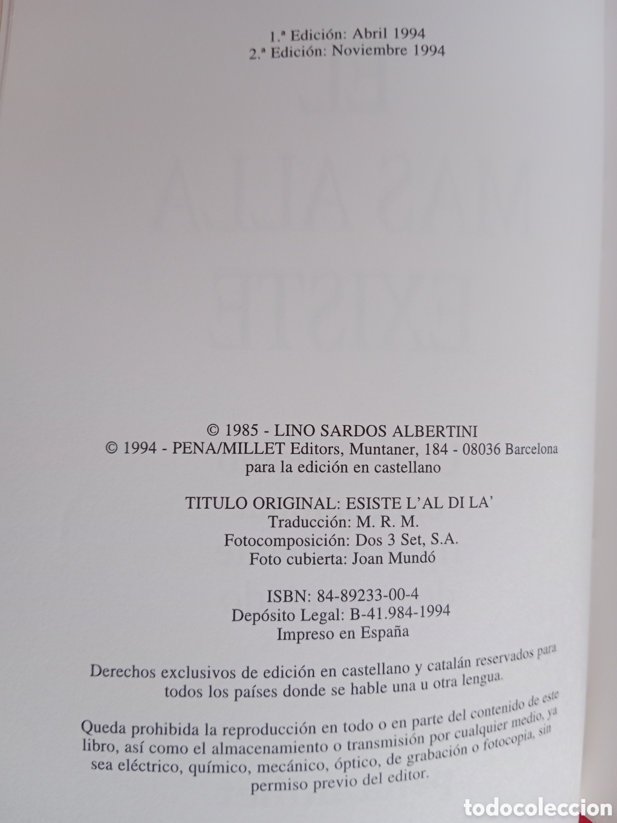 Libros de segunda mano: EL M&Aacute;S ALL&Aacute; EXISTE , SARDOS ALBERTINI , UN TESTIMONIO EXCEPCIONAL - Foto 6