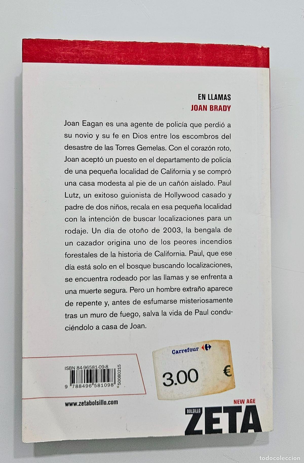 Libros de segunda mano: En llamas / Joan Brady / Ediciones B, 2006 - Foto 5