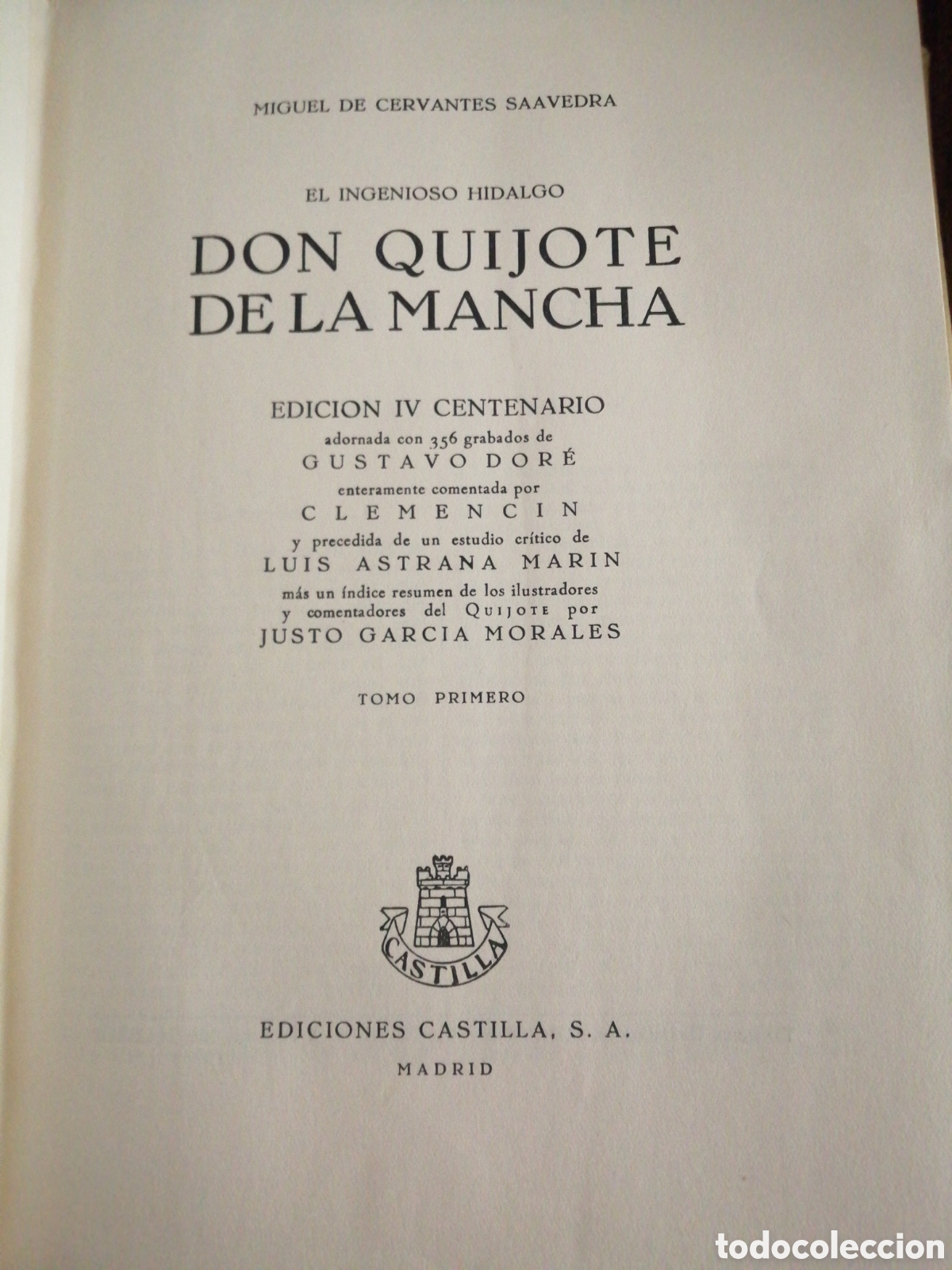 Libros de segunda mano: Cuatro tomos CERVANTES DON QUIJOTE DE LA MANCHA - Foto 3