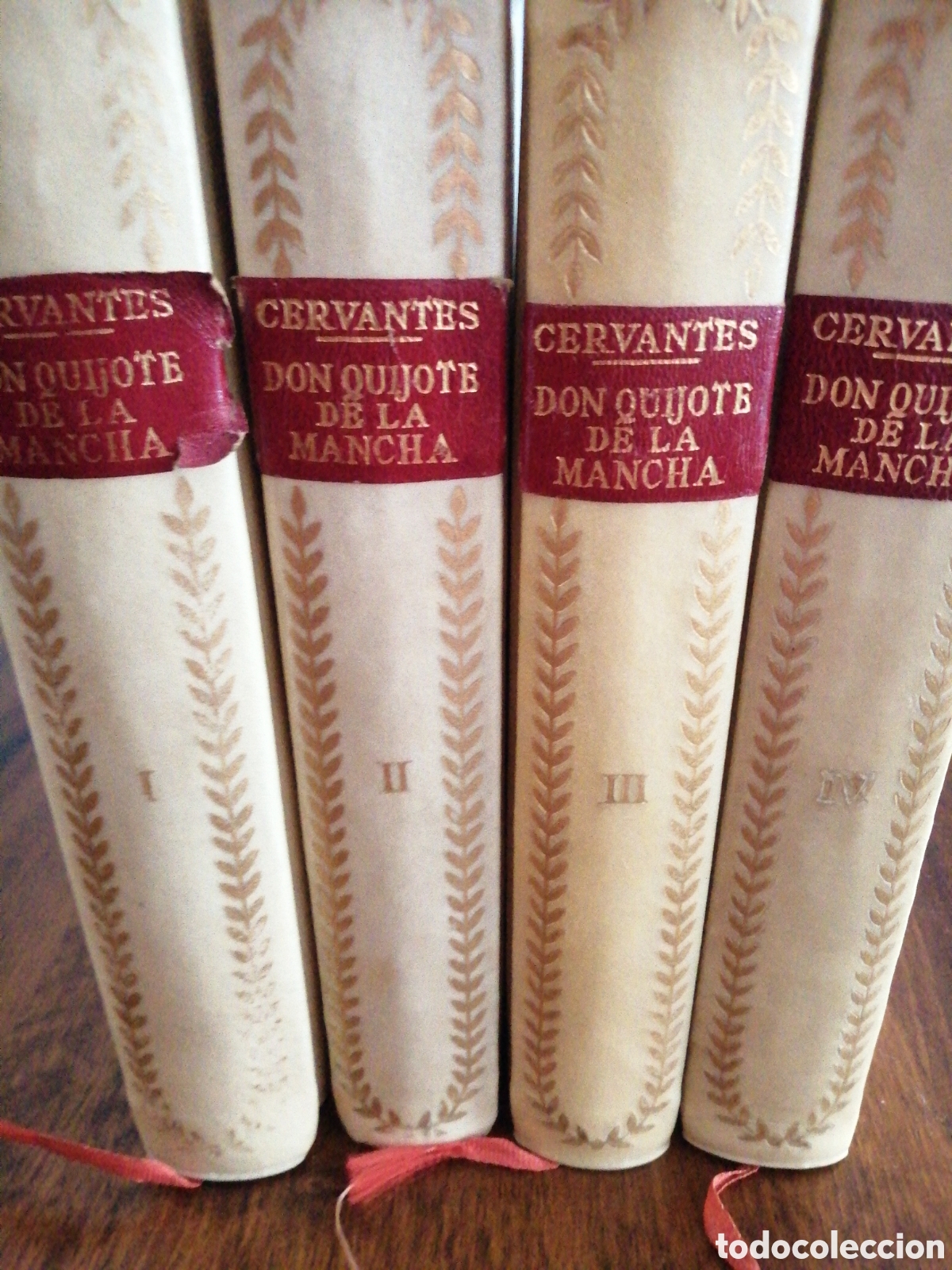Libros de segunda mano: Cuatro tomos CERVANTES DON QUIJOTE DE LA MANCHA - Foto 1