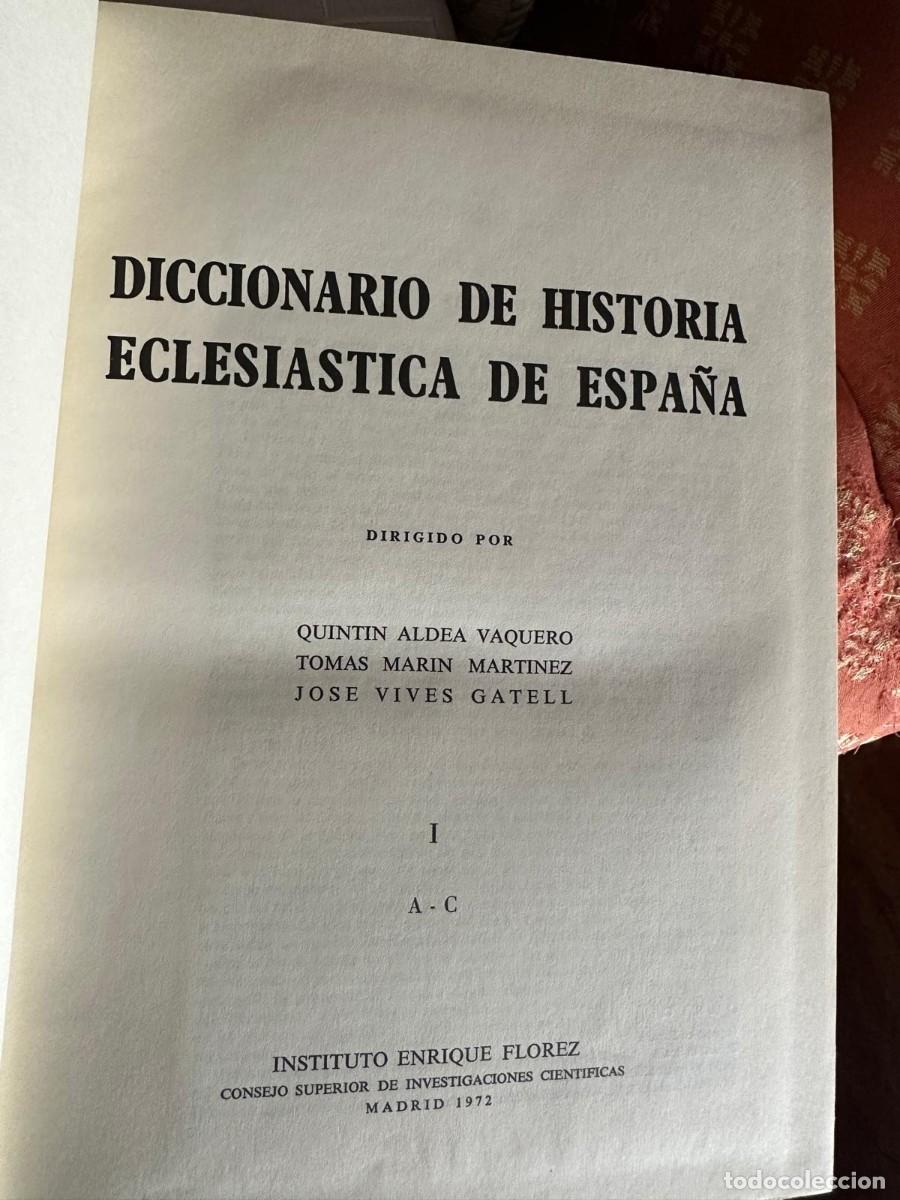 Libros de segunda mano: Diccionario de historia eclesi&aacute;stica de Espa&ntilde;a - Foto 2