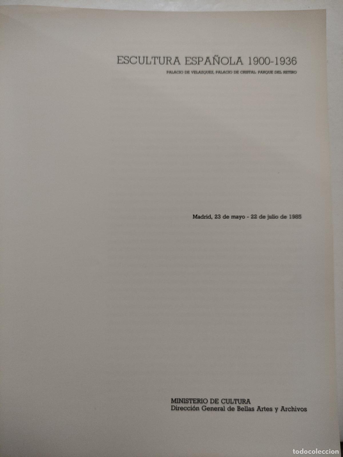 Libros de segunda mano: ESCULTURA ESPA&Ntilde;OLA 1900/1936 - Foto 2