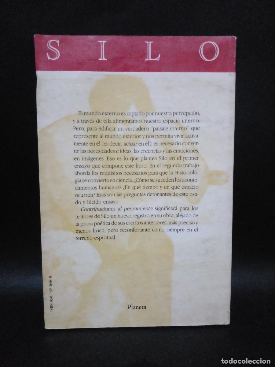 Libros de segunda mano: SILO-CONTRIBUCIONES AL PENSAMIOENTO-1991 - Foto 2