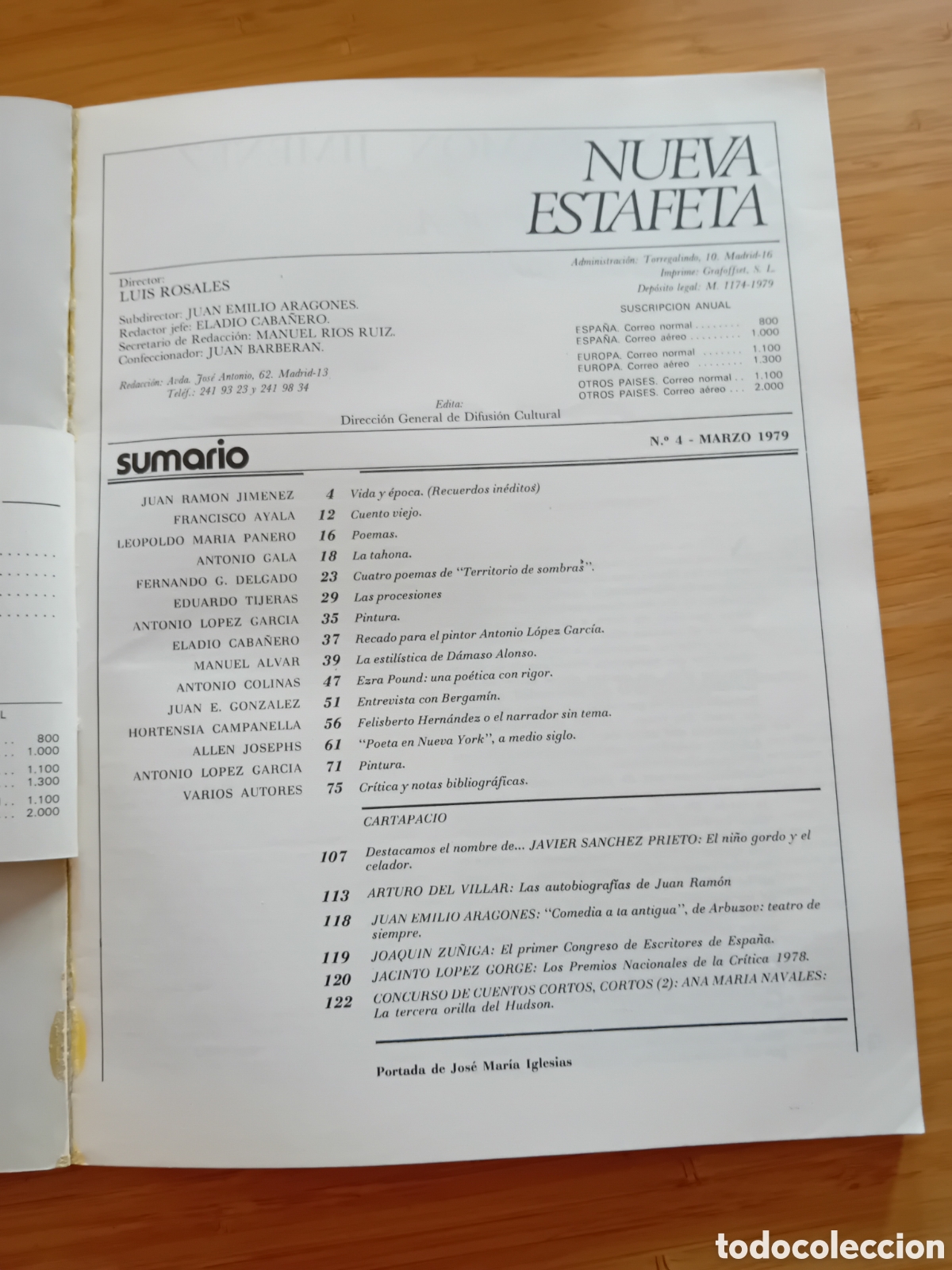 Libros de segunda mano: Nueva estafeta n&ordm;4 marzo 1979 - Foto 2