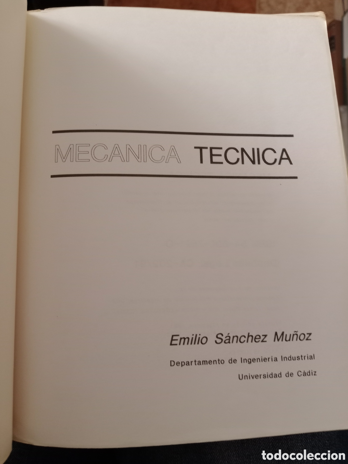 Libros de segunda mano: Mec&aacute;nica t&eacute;cnica Emilio S&aacute;nchez Mu&ntilde;oz - Foto 6