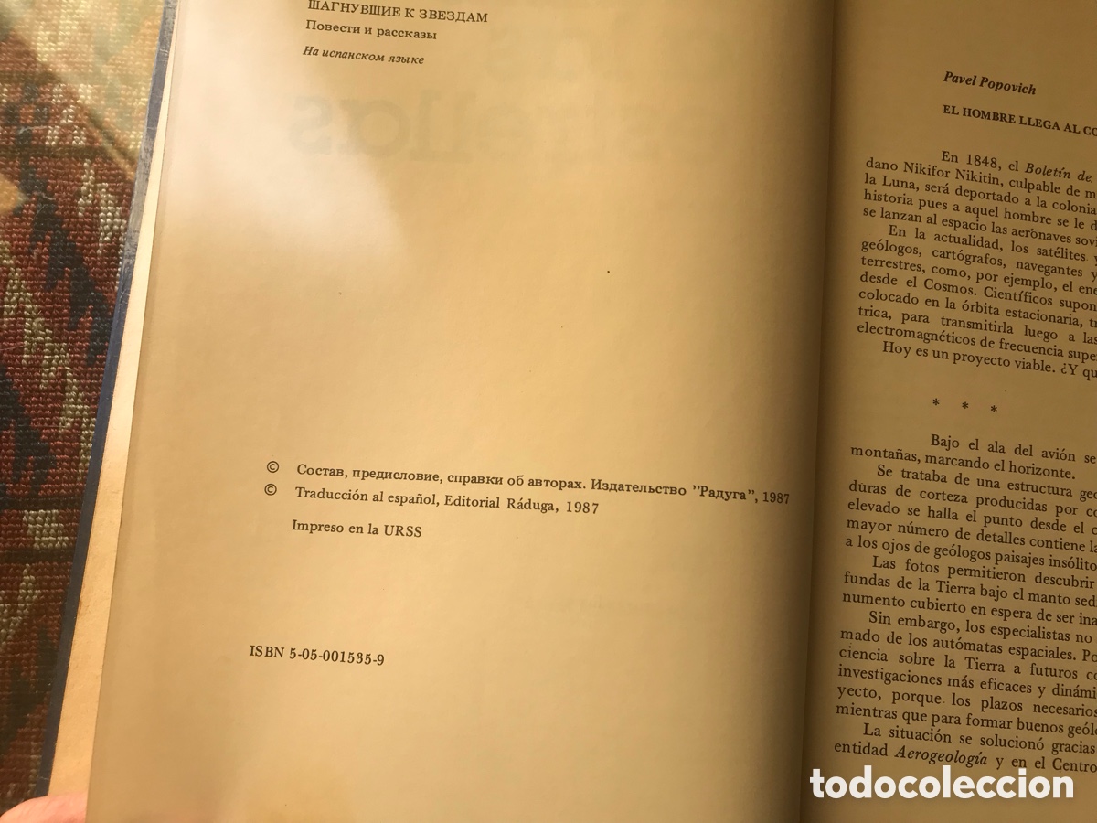 Libros de segunda mano: Rumbo a las estrellas. Editorial R&aacute;duga Mosc&uacute;. . Relatos - Foto 5