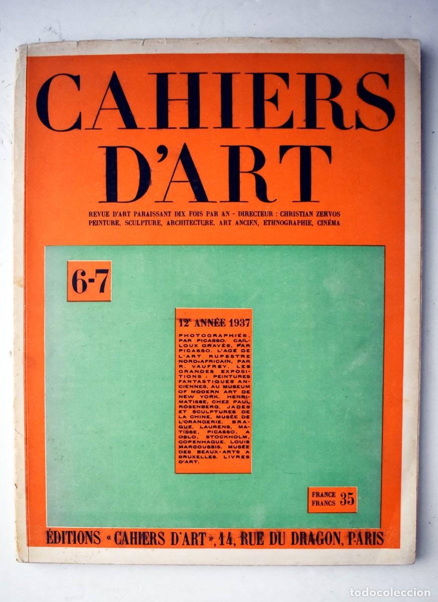 Libros de segunda mano: PICASSO FOTOGRAFO CAHIERS D' ART 6-7 .12 ANN&Eacute;E 1937