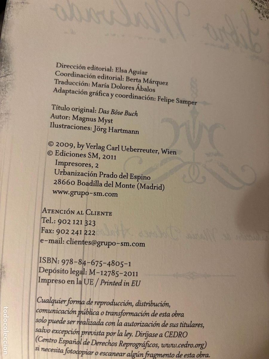 Libros de segunda mano: El libro malvado. Magnus Myst. - Foto 3