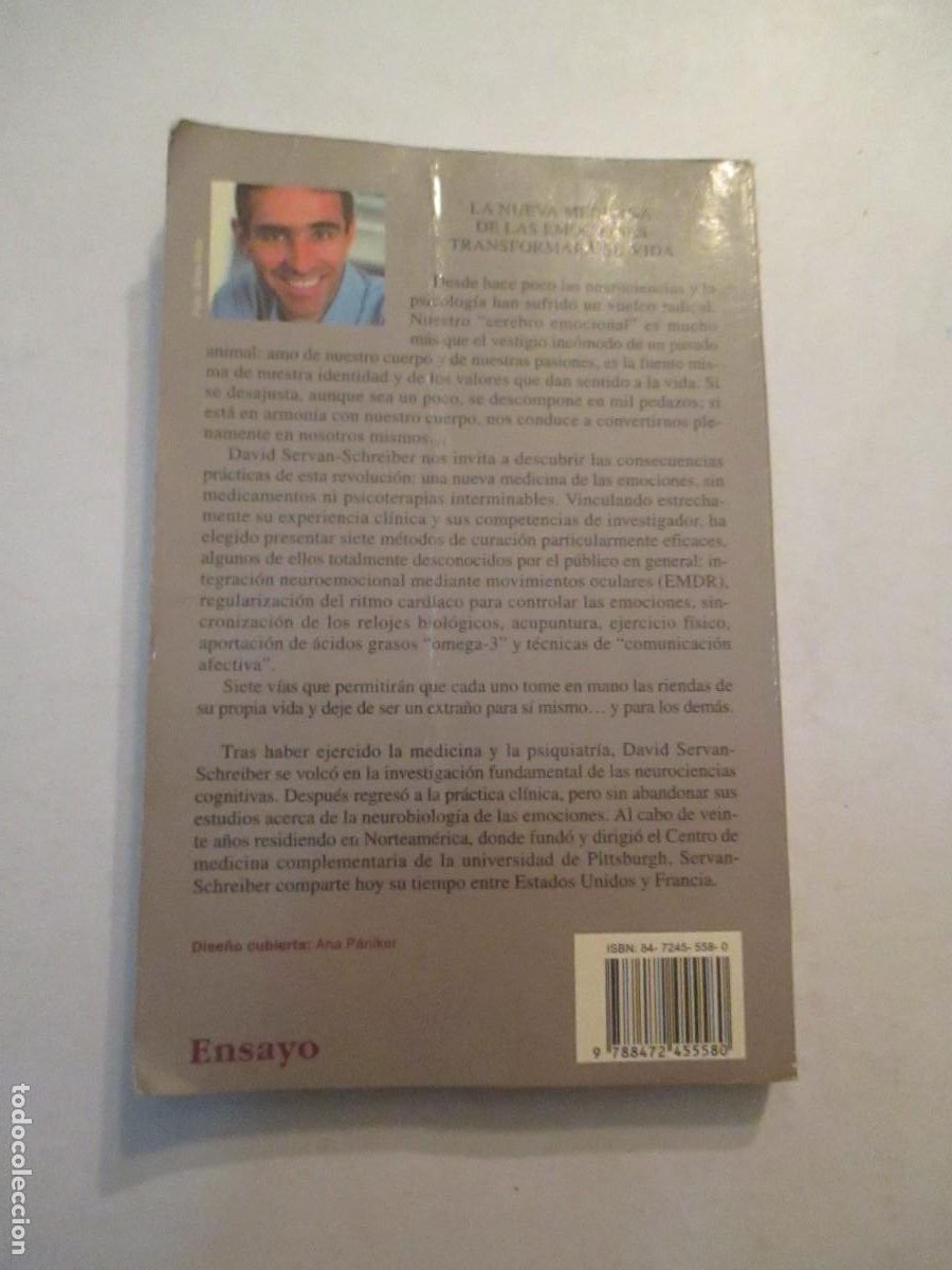 Libros de segunda mano: DAVID SERVAN-SCHREIBER Curaci&oacute;n emocional W32853 - Foto 2