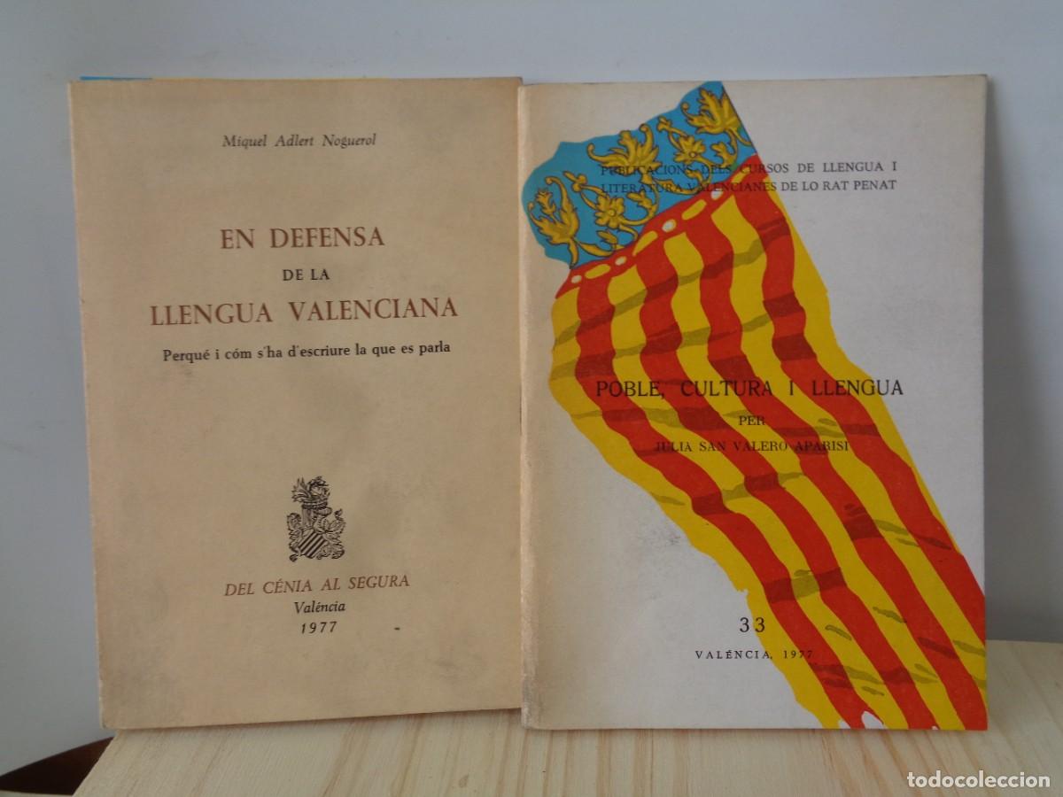Libros de segunda mano: &iexcl;# EN DEFENSA DE LA LLENGUA VALENCANA. Y POBLE,CULTURA I LLENGUA. 1977. #!c-20.