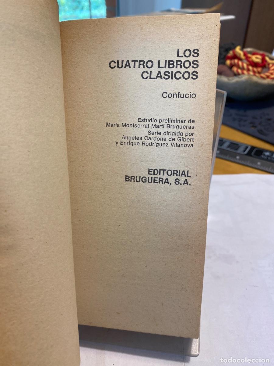 Libros de segunda mano: LOS CUATRO LIBROS CLASICOS Confucio 1978 - Foto 2