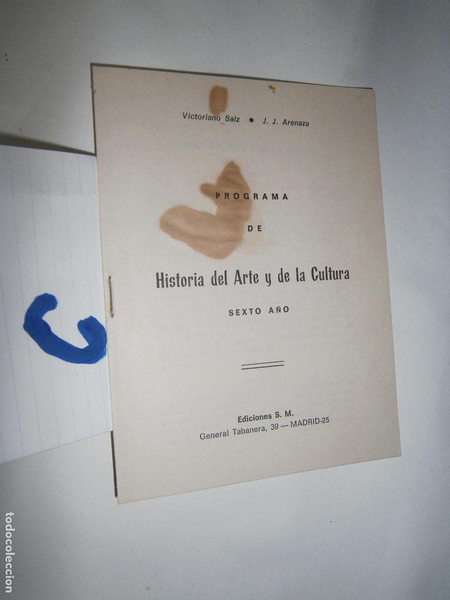 Gebrauchte B&uuml;cher: ANTIGUO LIBRO DE TEXTO - PROGRAMA DE HISTORIA DEL ARTE Y LA CULTURA