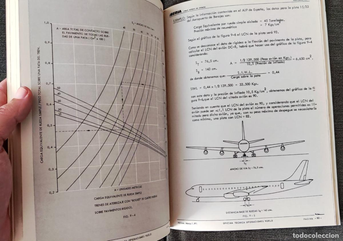 Libros de segunda mano: IBERIA - PERFORMANCE EMBOLO REACTORES - DIRECCION OPERACIONES - MARZO 1971 - Foto 5