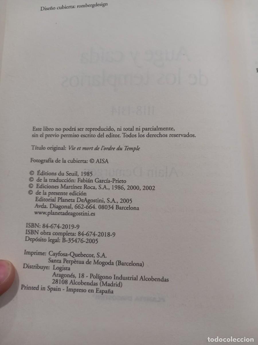 Libros de segunda mano: Auge y caida de los templarios | Alain Demurger| 2005 - Foto 3