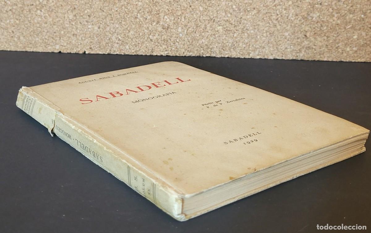 Libros de segunda mano: SABADELL MONOGRAF&Iacute;A. AGUST&Iacute; RIUS I BORRELL. 1929 - Foto 2