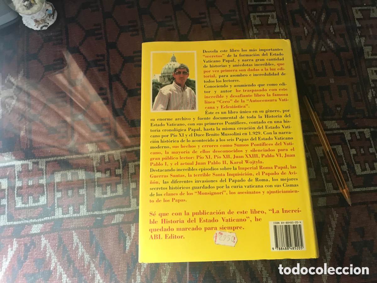 Libros de segunda mano: La incre&iacute;ble historia del Estado Vaticano. &Aacute;lvaro Baeza. ABL editor - Foto 3