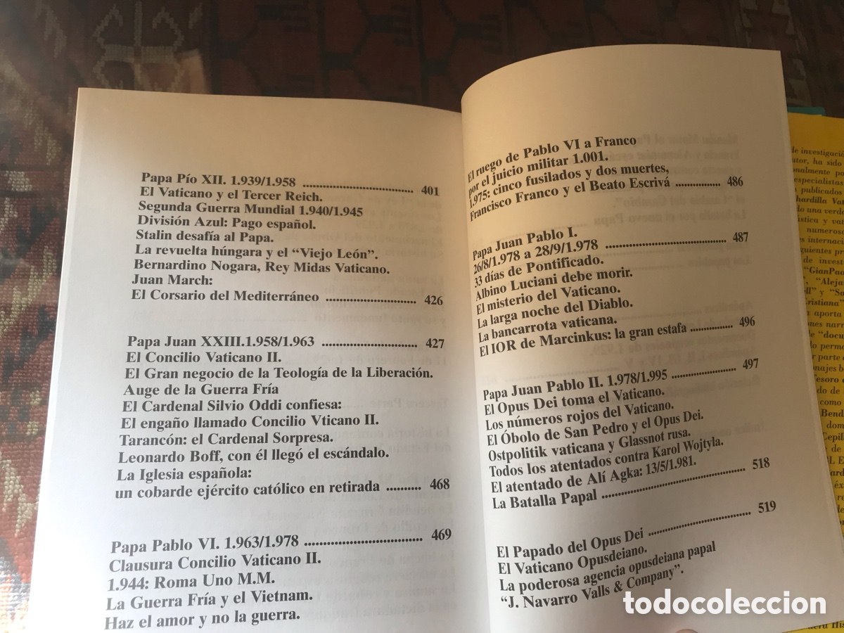 Libros de segunda mano: La incre&iacute;ble historia del Estado Vaticano. &Aacute;lvaro Baeza. ABL editor - Foto 8