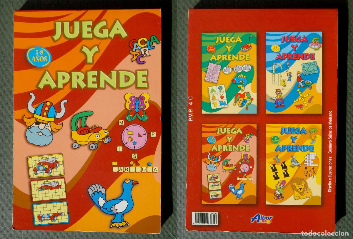 Libros de segunda mano: JUEGA Y APRENDE - ALBOR LIBROS - PASATIEMPOS 5-8 A&Ntilde;OS - Foto 1