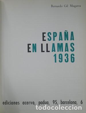 Libros de segunda mano: Espa&ntilde;a en llamas 1936. Con dos discos - VARIOS - Foto 2