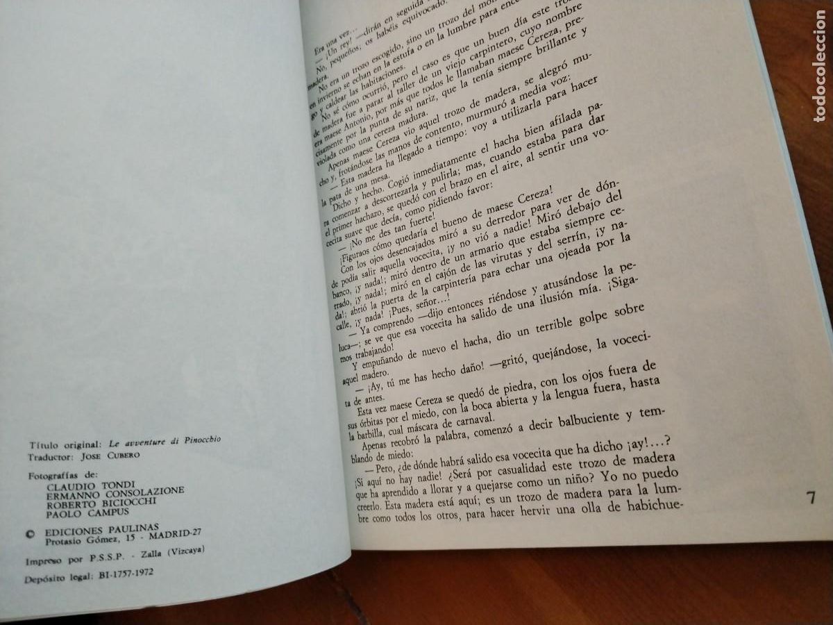Libros de segunda mano: Las aventuras de Pinocho -ediciones Vulcano -collodi - Foto 5