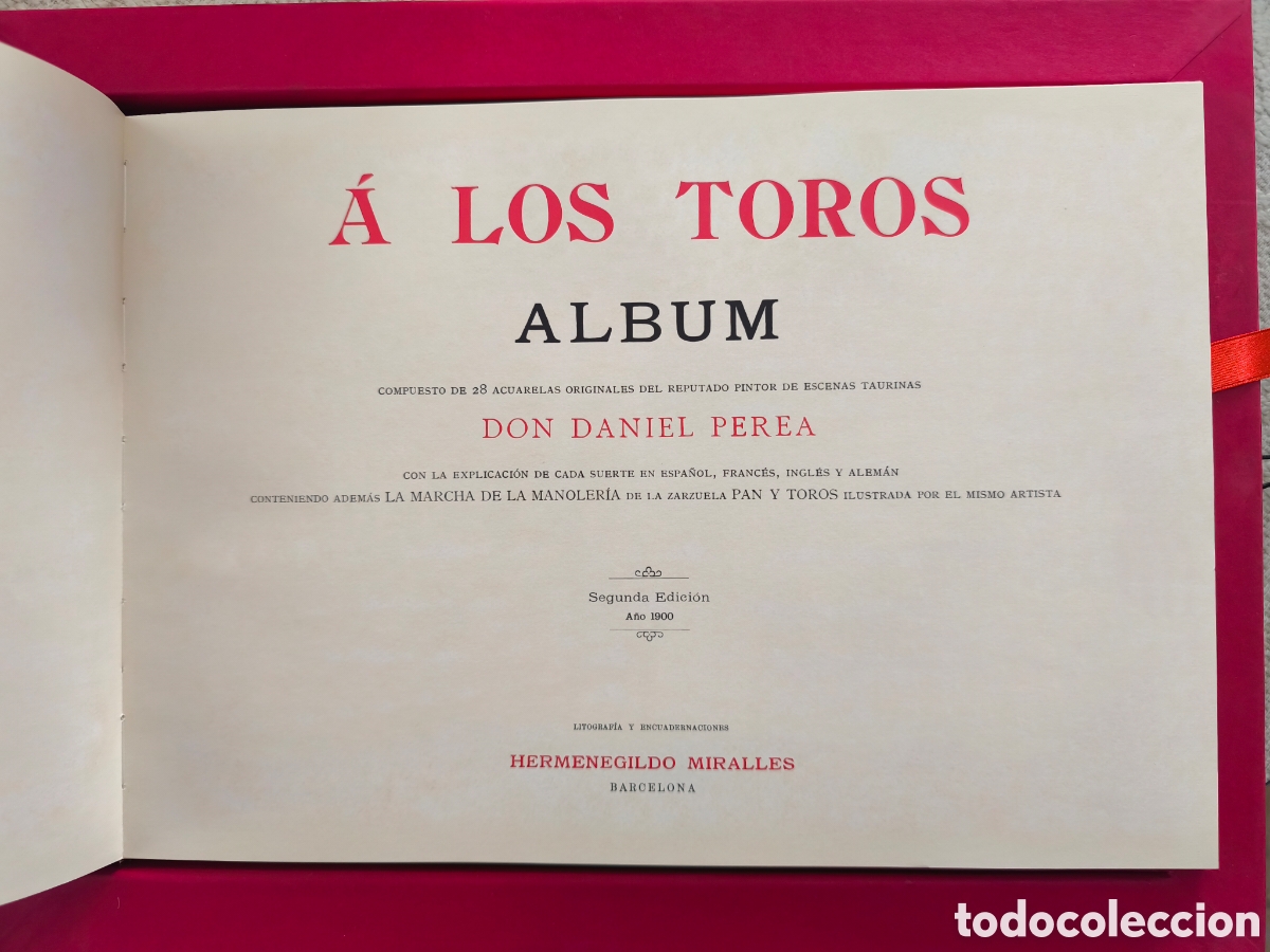 Libros de segunda mano: A los Toros. Acuarelas de Daniel Perea - Foto 4