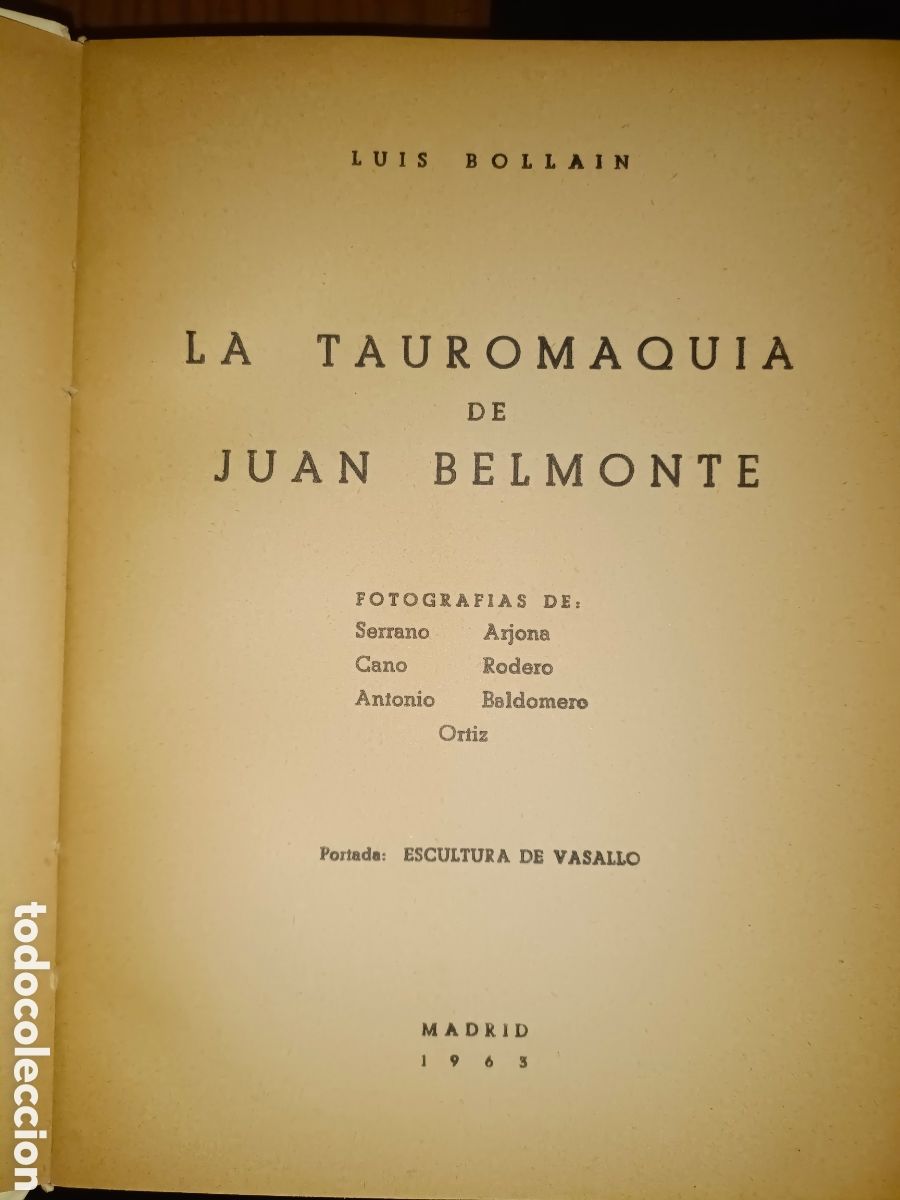 Libros de segunda mano: La Tauromaquia de Juan Belmonte - Foto 3