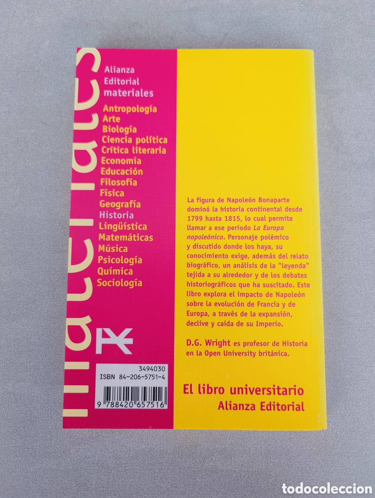 Libros de segunda mano: La europa napole&oacute;nica. D. G. Wright - Foto 2