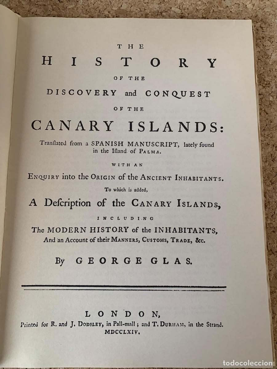 Libros de segunda mano: Descripci&oacute;n de las islas Canarias 1764 (Bols 42) - Foto 4